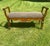 Vintage, Neoclassical-Style, Animal Print Upholstered, Window Bench, With Shell and Barley Twist Accents For Sale - Image 9 of 11