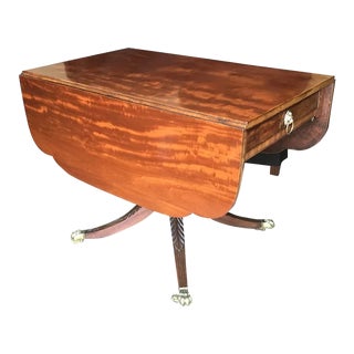 Century 1810 Michael Allison Classical Period American Pedestal Table For Sale