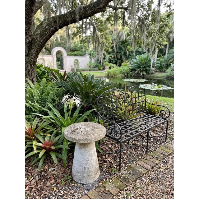 Vintage English Style Cast Stone Staddle Stone Garden Ornament For Sale - Image 9 of 10