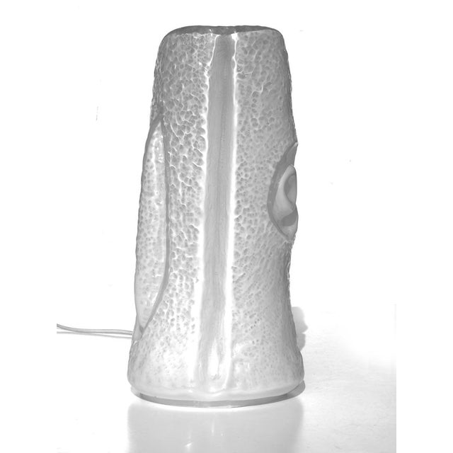 Italian Table Lamp 1970 Milky Blown Murano Glass Perfect condiction Perfect working order European Plug (up to 250V).The...