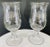 Modern Modern Clear Glass Candleholder or Vase, a Pair For Sale - Image 3 of 10