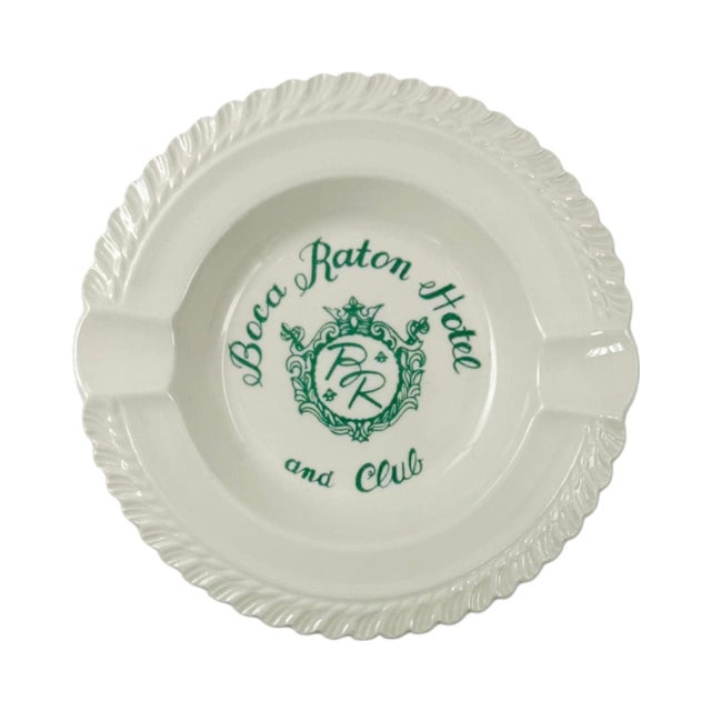 Ceramic Vintage the Boca Raton Hotel and Club Ashtray Catchall Dish For Sale - Image 7 of 8
