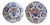 Dutch Delft Pottery Urn and Flower Plates - a Near Pair For Sale