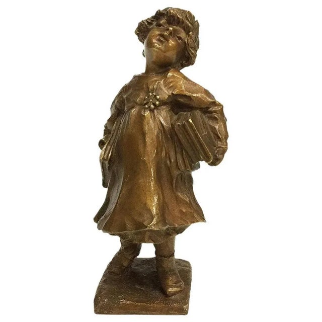 Small French Bronze Figurine by Lucien Alliot For Sale - Image 9 of 9