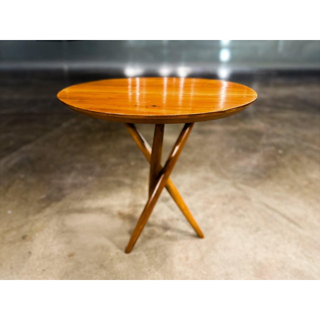 Sculptural Three-Legged Side Table in Ivory Wood, Brazilian Modern, 1950s For Sale - Image 15 of 15
