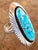 Monumental Navajo Turquoise + Sterling Ring For Sale - Image 10 of 10
