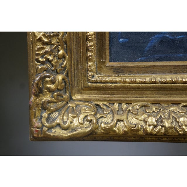 Late 20th Century 20th C Impressionist Style Oil Painting "The Railway" After Edouard Manet Framed For Sale - Image 5 of 13