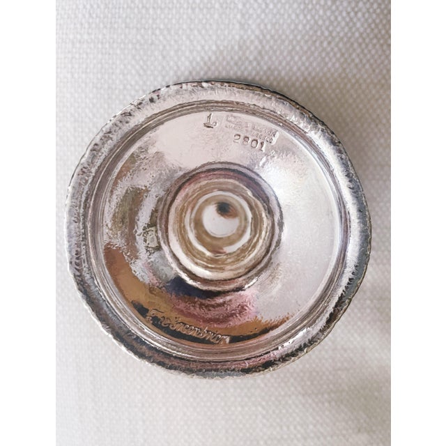 Set of 6 Vintage Silverplate Ice Cream Dishes From the Greenbrier Hotel For Sale - Image 9 of 9