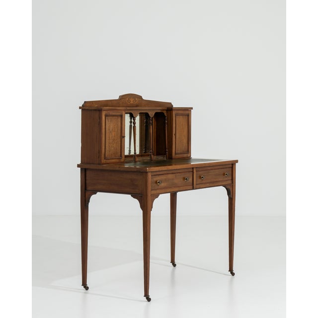 19th Century Edwardian Secretary Desk For Sale - Image 15 of 15