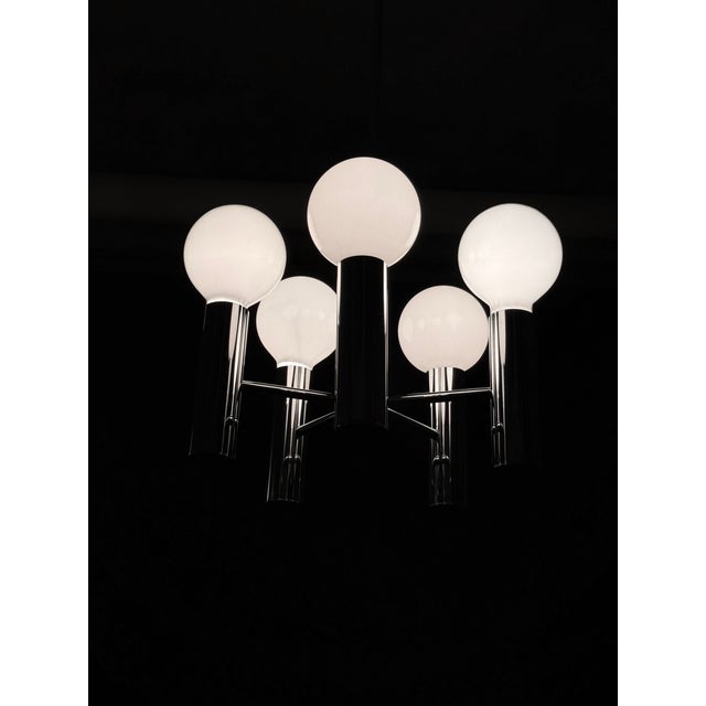 1970s Spaceage Chandelier by Hustadt, Germany, 1970s For Sale - Image 5 of 12