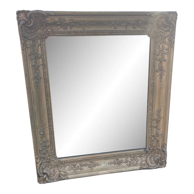 Late 20th Century Mirror in Vintage Gold Guilded Leaf For Sale