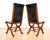 Mid-Century Spanish Oak and Black Leather Dining Chairs by Pierre Lottier for Valmazan, 1960s, Set of 6 For Sale - Image 14 of 18