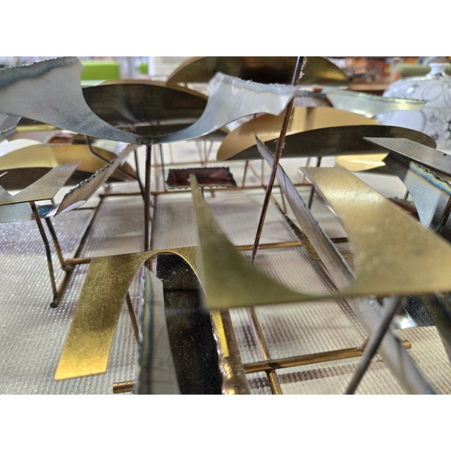 Brass Abstract Metal Wall Art by Jere For Sale - Image 8 of 9