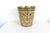 Gold Vintage Italian Florentine Gilded Gilt Wood Waste Basket Gold Antique White For Sale - Image 8 of 13