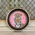 Contemporary Love Fiercely an Original Framed Round Painting of a Crowned Bengal Tiger by Michelle Heimann. For Sale - Image 3 of 4