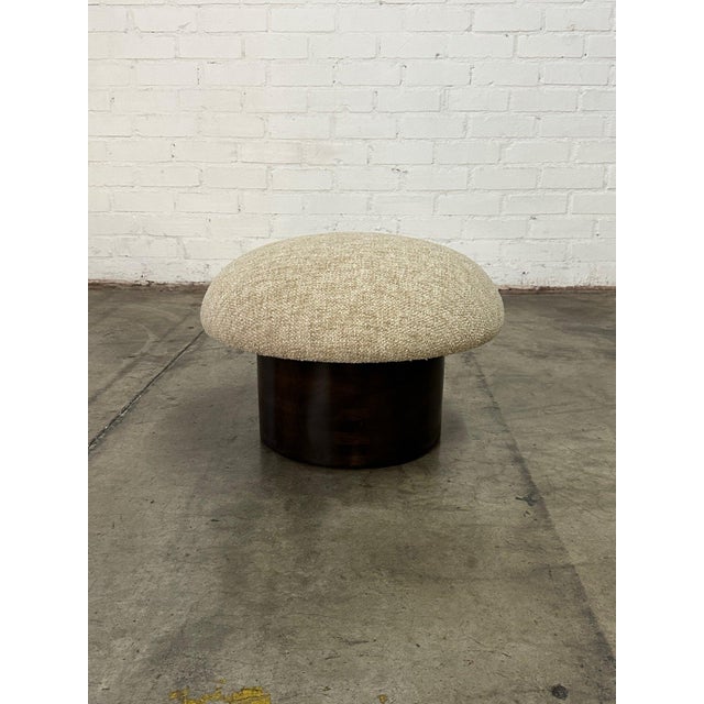 “Miel” Model Mushroom in Walnut and Beige Upholstery For Sale In Los Angeles - Image 6 of 8