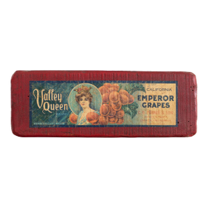 1930s Americana Folk Art Art Valley Queen California Emperor Grapes Exeter San Francisco
