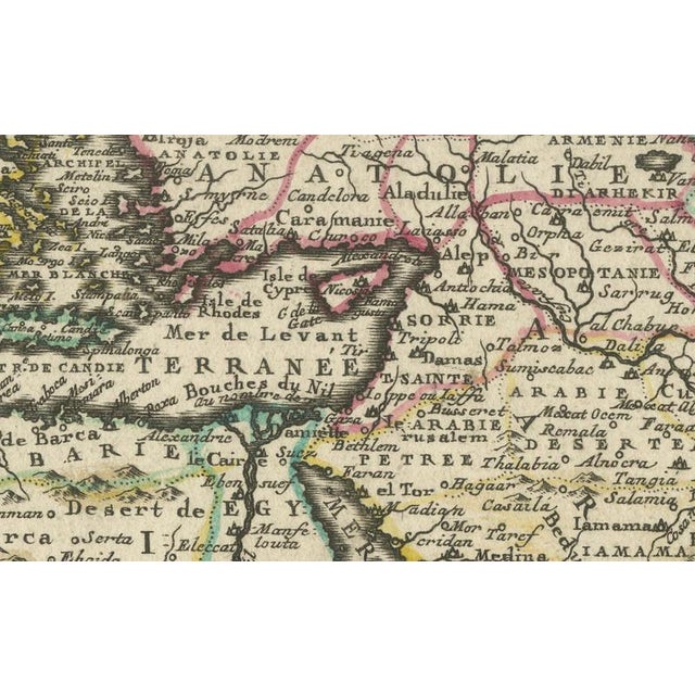 Ottoman Empire Map by Jean Chiquet, Paris, France, 1719 For Sale - Image 6 of 9