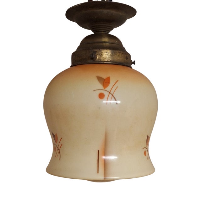 Vintage German Art Deco Ceiling Lamp, 1920s For Sale