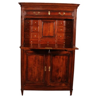 19th Century Cherrywood Secretary in the style of Louis XVI For Sale