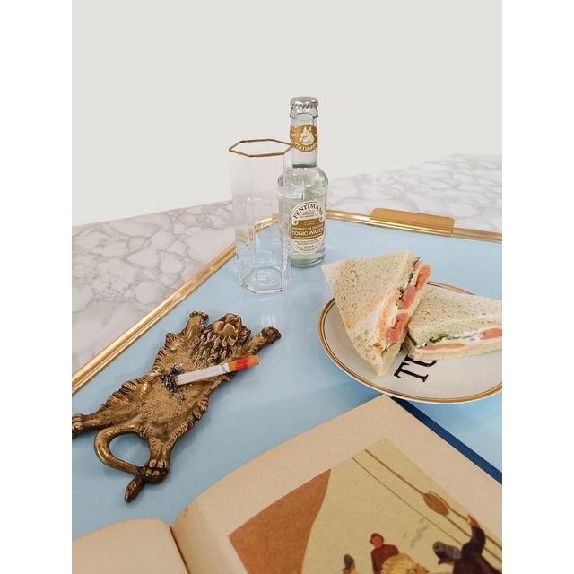 Vintage Brass Ashtray Depicting the Mythological Nemean Lion Skin, Italy, 1970s For Sale - Image 17 of 18