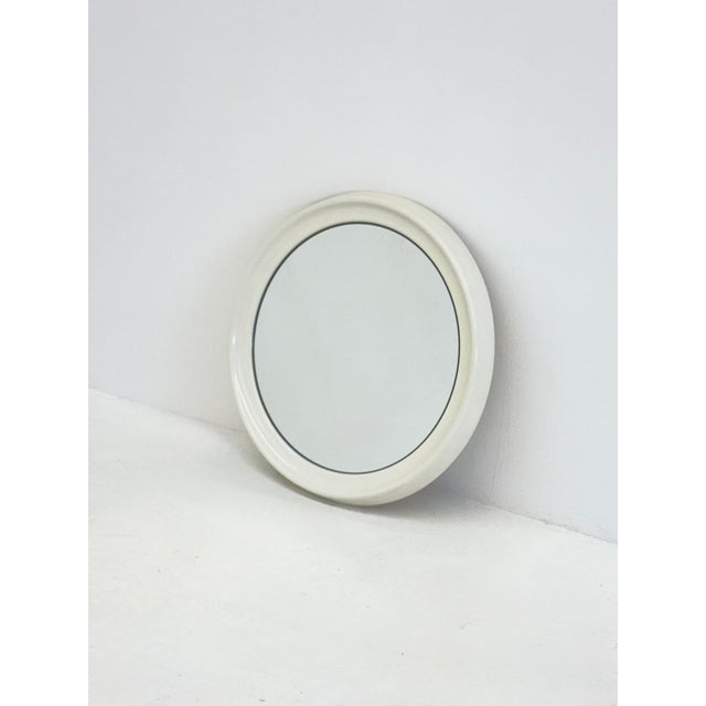 White Space Age Round Mirror in White from Schönbuch, 1970s For Sale - Image 8 of 8