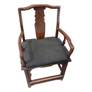 Late 19th Century Chinoiserrie Mahjong Chair For Sale