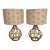 Bohemian-Style Rattan Table Lamps - A Pair For Sale
