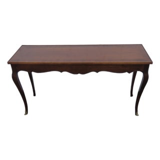 French Long Narrow Console Entry Library Table 6579 For Sale