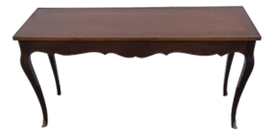French Long Narrow Console Entry Library Table 6579
