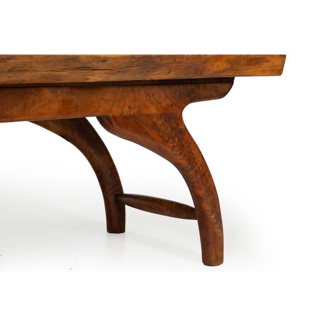 American Craft Live-Edge Walnut Coffee Table by Philip Andrews For Sale - Image 16 of 18