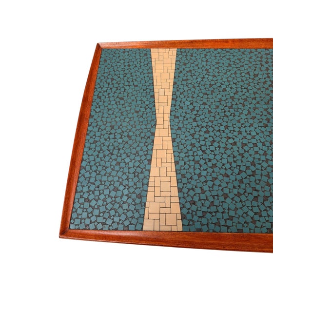 Mid-Century Modern Coffee Table with Mosaic Top from Berthold Muller, 1950s For Sale - Image 10 of 11