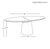 Matthew Izzo Home Jefferson Glossy White Lacquer Oval Pedestal Dining Table For Sale In New York - Image 6 of 8