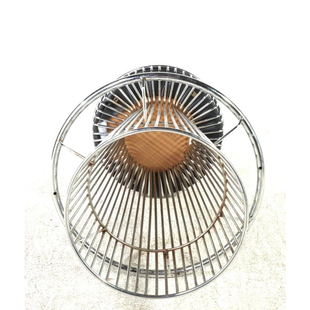 Metal Pair of Arthur Umanoff Chrome Stools for Contemporary Shells For Sale - Image 7 of 8