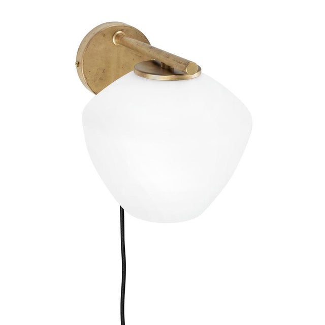 DK Wall Lamp in Brass & Glass by Henrik Tengler for Konsthantverk For Sale - Image 3 of 5