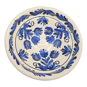 Vintage Korond Romanian Folk Art Pottery Bowl