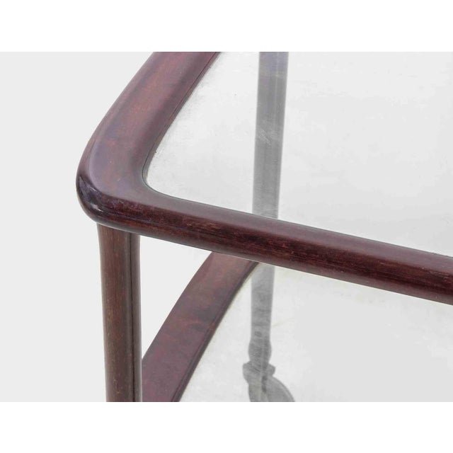 Vintage serving cart by Cesare Lacca. Wood, metal and brass. Very good condition. This piece is attributed to the...
