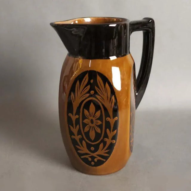 Antique Art Nouveau Ceramic Chocolate Pot For Sale - Image 5 of 9