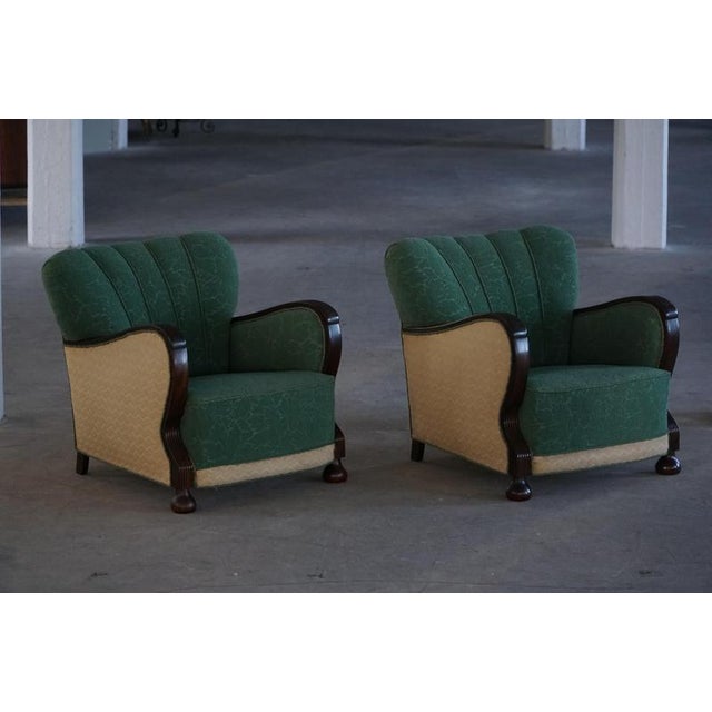 Vintage Danish Art Deco Lounge Chairs, 1930s, Set of 2 For Sale - Image 14 of 18