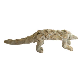 Vintage African Pangolin Sculpture For Sale