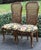 Lovely pair of Louis XV style dining chairs by century furniture. Features caned back , upholstered seats, cabriole legs...