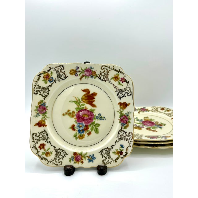 This is a really lovely vintage porcelain plate made in Czechoslovakia, most likely from the 1920s. You don't see the...