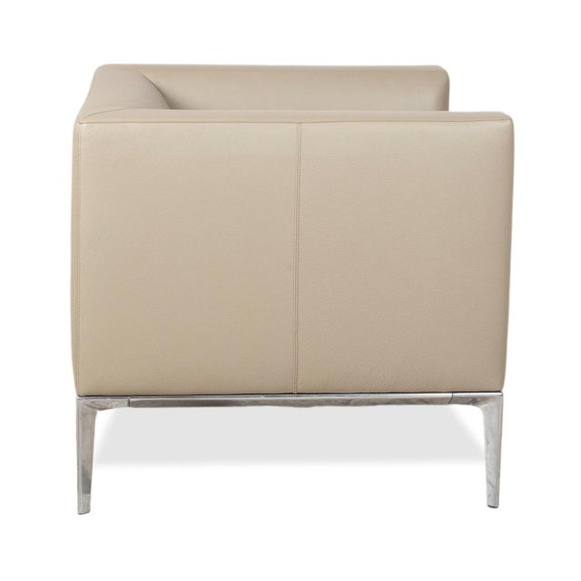Jaan Lounge Chairs in Cream Leather and Chrome from Walter Knoll / Wilhelm Knoll, Set of 2 For Sale - Image 11 of 15