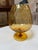 Art Deco Empoli Italian Amber Glass Vase For Sale - Image 3 of 12