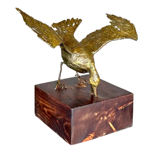 Vintage Boho Gilt Tipped Bird Sculpture