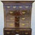 Queen Anne Antique Walnut Highboy Dresser Desk With Pullout Writing Surface For Sale - Image 3 of 18