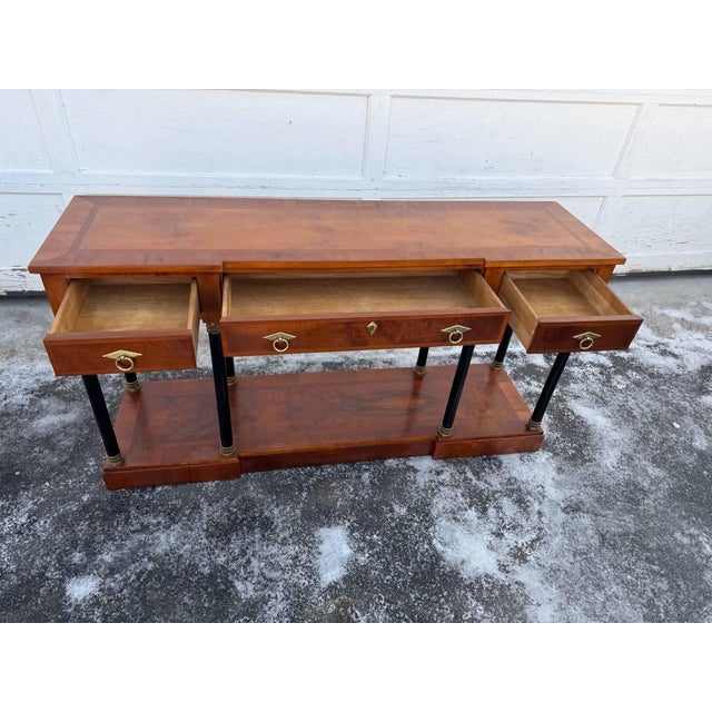 Late 20th Century Biedermeier Style Console Table by Century Furniture For Sale - Image 15 of 18