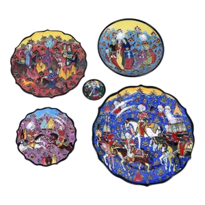 Late 20th Century Turkish Set of Pottery Bowls and Plates- 40 Pieces