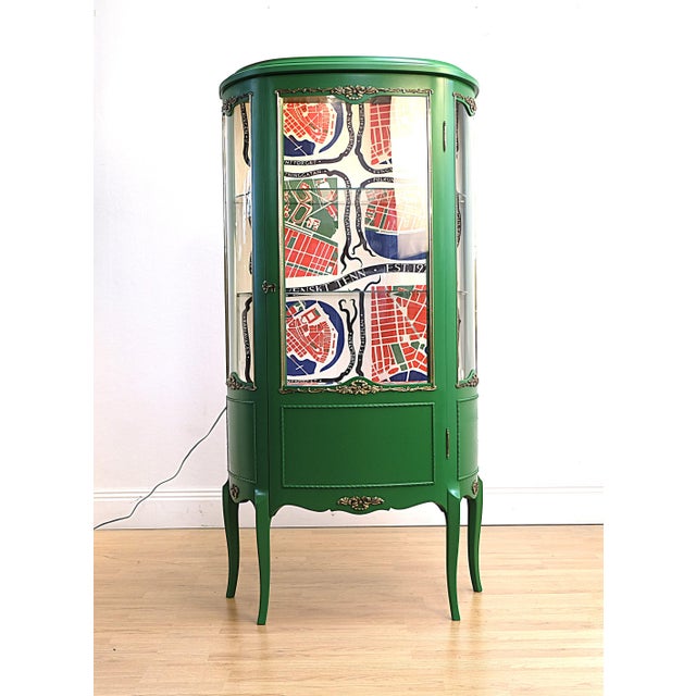 Red Vintage Louis XVI Style Display Cabinet by Josef Frank for Svenskt Tenn, 1950s For Sale - Image 8 of 8