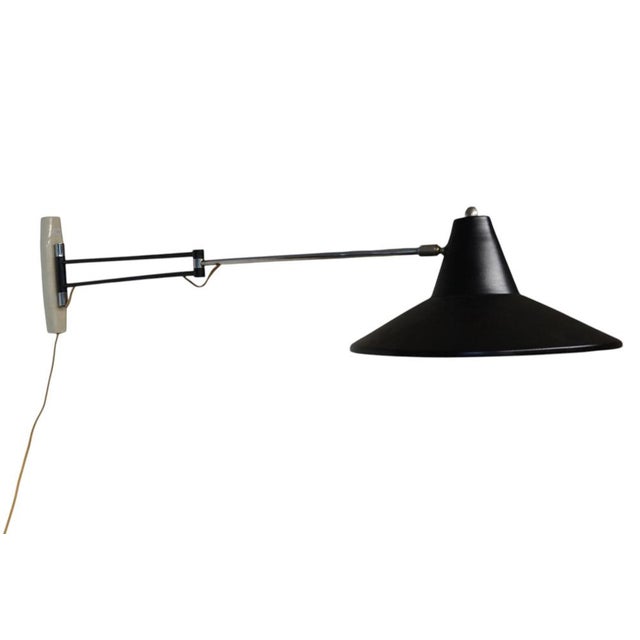 Mid-Century Modern Swing-Arm Wall Lamp from Philips, 1960s For Sale - Image 12 of 12